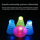 3pcs Led Badminton Shuttlecocks Blue Yellow Pink Nylon Lighting Glow In The Dark