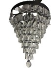2 Antique Vintage French Empire Crystal Metal Chandelier Lighting Ceiling Lamp