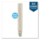 Dixie 5356cd 16 Oz  Perfectouch Coffee Haze Design Paper Hot Cups  50 pack  New