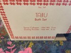 Rare Tabu By Dana Vintage Bath Set  Cologne And Dusting Powder  Never Used