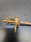 Unique   Ornate Vintage Toledo Spanish Rapier Sword Letter Opener 6 75 