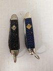Vintage Bsa Cub Scout Blue Folding Pocket Knife Camillus 2 Knives