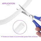 20ft 3 4 Inch White Wire Loom Split Tubing Cord Protectors Flexible Conduit