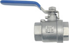 3 4  Npt Female 316 Stainless Steel Full Port Ball Valve Vinyl Handle Wog1000
