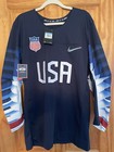 Nwt 2018 Team Usa Nike Authentic Navy Blue Olympic Hockey Jersey  Size  Medium