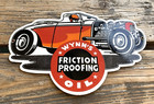 Vintage Wynn s Friction Proofing Oil 12x7 5  Gas Station Porcelain Service Sign