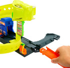 Hot Wheels Toy Car Track Set  Snake Gas Station Playset With 1 64 Scale Die-cast