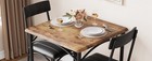 3-piece Dining Table Set For 2  Kitchen Table Set With 2 Upholstered