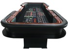 142   12 Foot  Craps Table Portable  Black Replaceable Felt W  Prop Bets