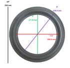  2  Two 10  Foam Speaker Surrounds W  Speaker Repair Refoam Instruction   Glue 
