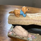 Vintage Disney Winnie The Pooh Stapler Roo   Turtle On A Log Stapler Works Read