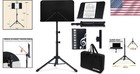 Professionally Designed Music Stand     Adjustable Height   Accessories Included