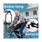 47  Long Security Folding Lock  Bracket With Airtag Chamber  4 Keys