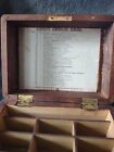 1887   Humphrey   s Homeopathic  Specific Cures  Bottles  Walnut Box 