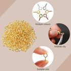 1200 Pcs Small Screw Eye Pins For Jewelry Making Mini Eye Screws Eyelet Pins Hoo