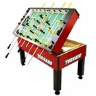 Tornado T-3000 Tournament Foosball Table Soccer Game - 3 Goalie - Red