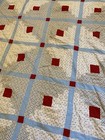 Vtg Patchwork Quilt Handmade 52 X 82 Cottagecore Farmhouse Americana Primitive