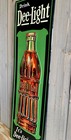Antique Vintage Old Style Deelight Soda Vertical Sign 36  Tall