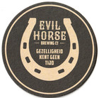 Evil Horse Brewing Co  Beer Coaster Crete Il