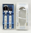 Vintage Beatrix Potter Child s Fork   Spoon Set Peter Rabbit Jemima Puddle Duck