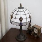 Tiffany Style Stained Glass Table Lamp Vintage Bedside Night Light 14 4    Decor