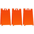 Plasticade Signicade A-frame Portable Folding Sidewalk Sign  Orange  3 Pack 