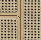 Natural Cane Sheet Webbing Rattan Material 36 Inch Width Length Can Be Altered