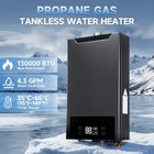 32000w Propane Gas Tankless Water Heater 4 3 Gpm 16l Instant Hot Water Heater