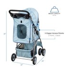 Vivo Four Wheel Pet Stroller   Cat   Dog Foldable Carrier Strolling Cart Blue