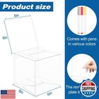 Bouiexye 3 Pack Raffle Boxes With Slot Ballot Box  Raffle Box Suggestion Boxe