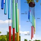 Outdoor Colorful Wind Chimes 12 Aluminum For Garden Decor