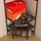 Coat Rack Freestanding Metal Coat Hall Tree Stand Triangle Corner Clothes Rack