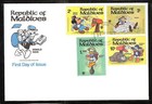 Maldives  826-35 Disney Donald Duck Year Of Child Fdc s