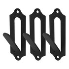 Kemcatui 3 Pack European Mount Skull Hanger  Deer Hangers Antler Black 