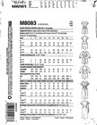 Mccalls 8033 Misses Dresses 6-14 Belt V-neck Fit Flare 3 Sleeve Styles Uncut