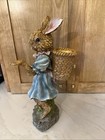 Chrisdon Rabbit Figurine Resin Basket