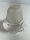 Frosted And Clear Glass Shade Ruffle 2 1 4  Lamp Fitter 2 25  Floral Heart  1 