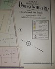 Pennsylvania Railroad Genuine Antique Map 1908 Mueller Mainline Ardmore Haverfor