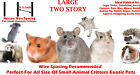 Large Two Story Hammock Ferret Guinea Pig Chinchilla Rabbit Mice 1 2-inch Cage