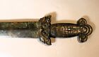 Antique Qing Chinese Song Style Inscribed Bronze Sword  jian  19th C  Or Earlier