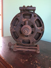 Antique Vintage Holtzer Cabot Pancake Early Electric Motor Fan Brass Nameplate
