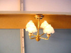 Miniature Battery Operated Lamp  c5s- 4 Arm Hanging Light Sutton Miniatures
