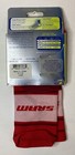 New Sram Save Our Soles Large Red wht Performance Socks- Made In Usa