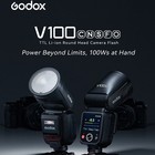 Godox V100c V100-c 2 4g Ttl Round Head Camera Flash Speedlite For Canon Cameras