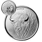 1 Oz Scottsdale Buffalo Girl Silver Round 999 Silver Bu Coin 