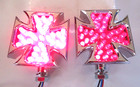 Brake Light    Turn Signal Light  Billet Maltese Cross Led Lght