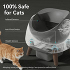 5g Wifi Automatic Cat Litter Box Self Cleaning Smart App Extra Large Pet Toilet