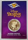Dcl Disney Destiny Maiden Voyage Legend Of The Keel Coin Plaque With Stand    