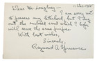 Adm  Raymond A Spruance Signed Note Index Card   Fdc Wwii Battle Midway Iwo Jima