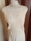 Vintage 1940s Bridal Silk Nightgown peignor Set - Honeymoon -s